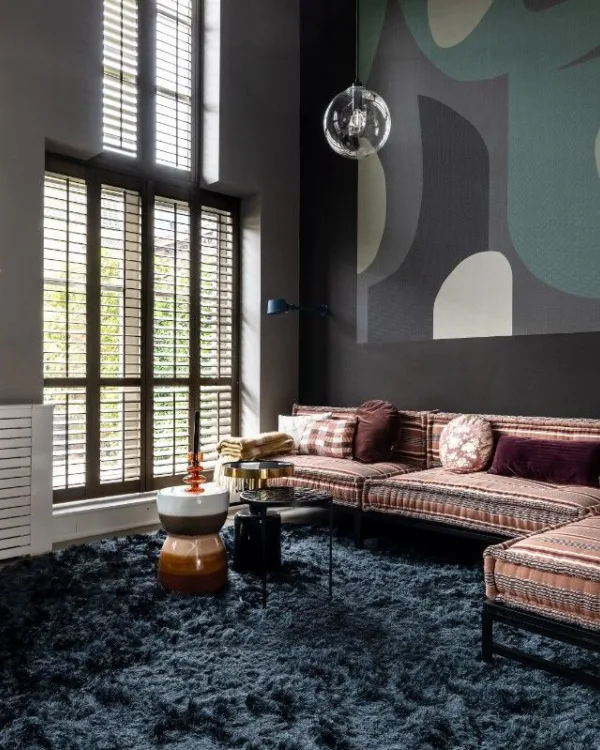 Retro chic woonstijl in de woonkamer