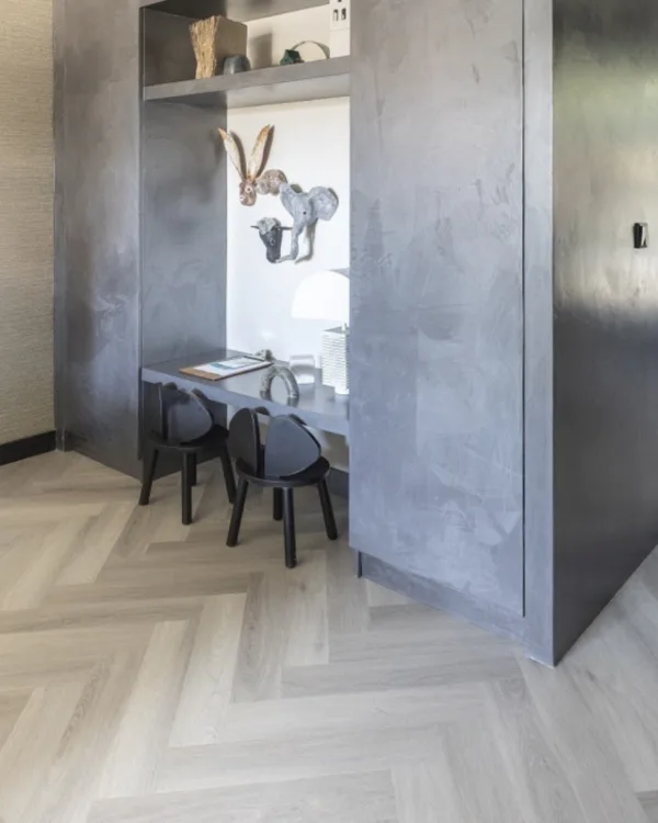 PVC-visgraatvloer licht eiken