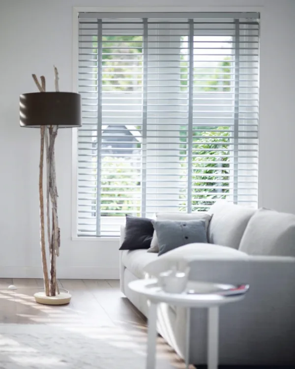 Zonnelux Aluminimum Jaloezieën wit woonkamer