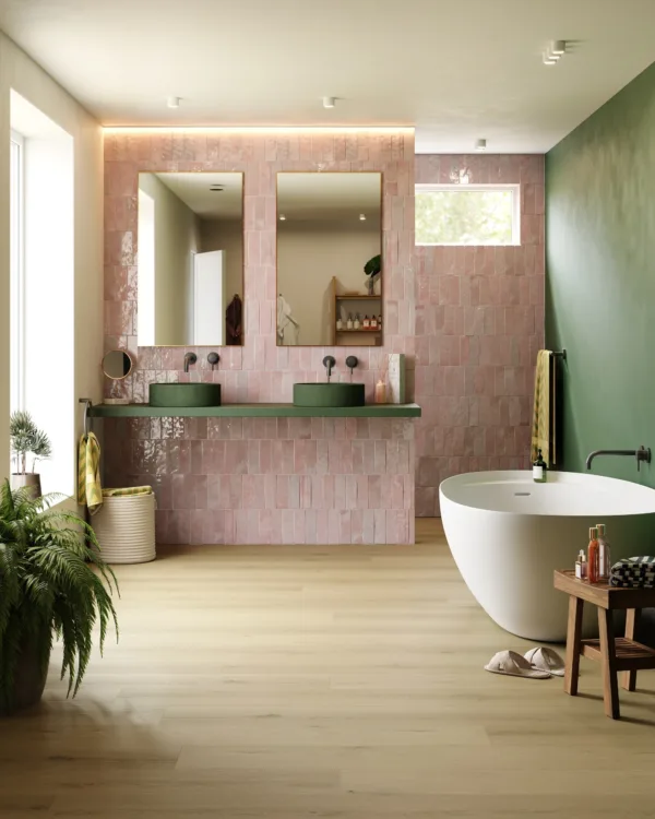 PVC vloeren in de badkamer van Lamett