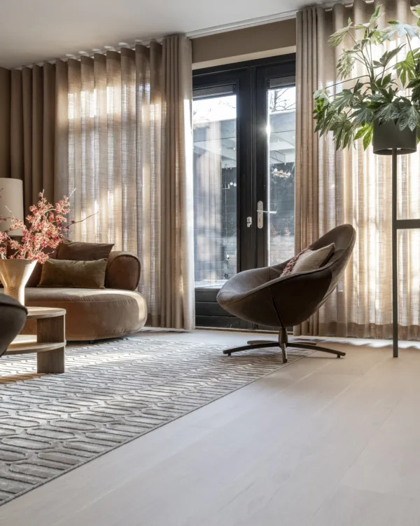 Woonkamer detail houten vloer