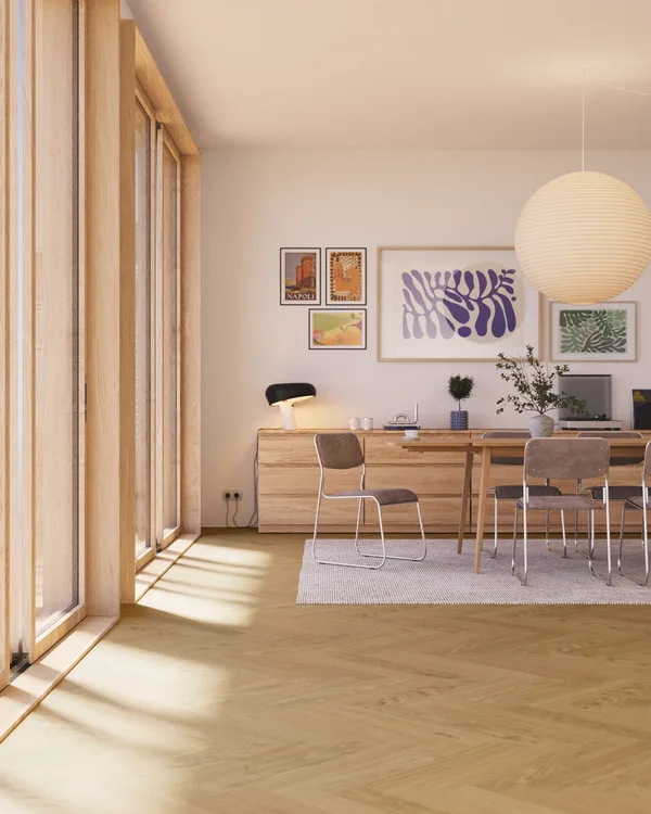 Bjelin Woodura Herringbone Select Stockholm Natural | Project foto