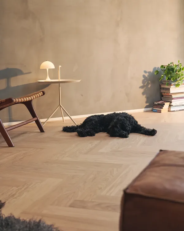 Bjelin Woodura Herringbone Select Sigtuna Misty White | project foto