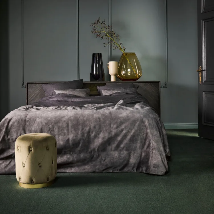 Tapijt Desso Asteranne groen slaapkamer sfeerfoto