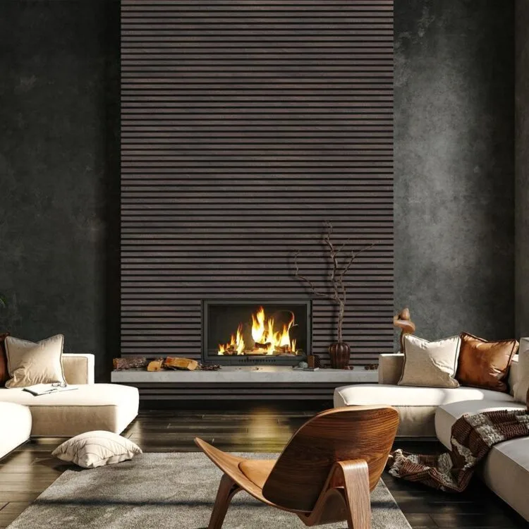 Cotap Silentlines lattenwand Koper sfeerfoto