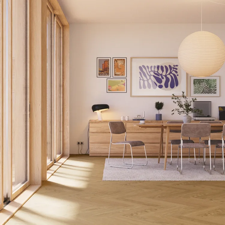Bjelin Woodura Herringbone Select Stockholm Natural | Project foto