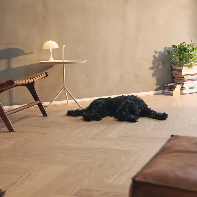 Bjelin Woodura Herringbone Select Sigtuna Misty White | project foto
